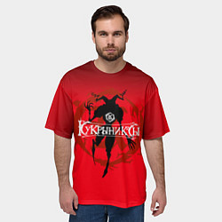 Футболка оверсайз мужская Кукрыниксы: Дьявол, цвет: 3D-принт — фото 2