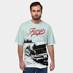 Футболка оверсайз мужская Fargo Car, цвет: 3D-принт — фото 2