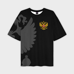Футболка оверсайз мужская Russia - Black collection, цвет: 3D-принт