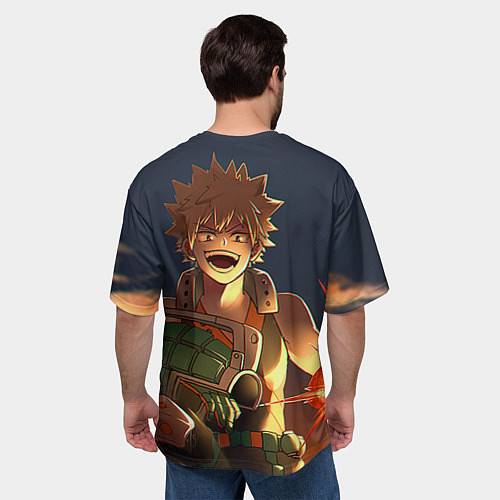 Мужская футболка оверсайз Моя геройская академия / 3D-принт – фото 4