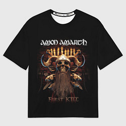 Футболка оверсайз мужская Amon Amarth: First kill, цвет: 3D-принт