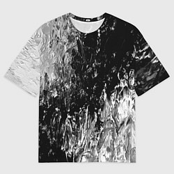 Мужская футболка оверсайз GRAY&BLACK