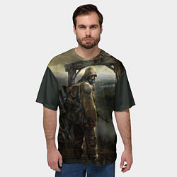 Футболка оверсайз мужская STALKER: Call of Pripyat, цвет: 3D-принт — фото 2
