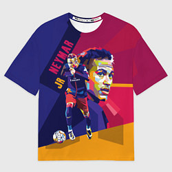 Футболка оверсайз мужская Jr. Neymar, цвет: 3D-принт