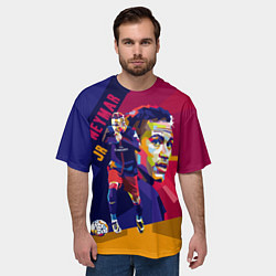 Футболка оверсайз мужская Jr. Neymar, цвет: 3D-принт — фото 2