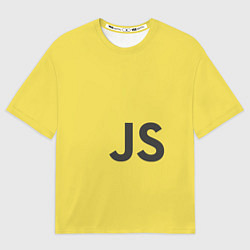 Футболка оверсайз мужская JavaScript, цвет: 3D-принт