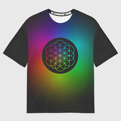 Футболка оверсайз мужская Coldplay Colour, цвет: 3D-принт