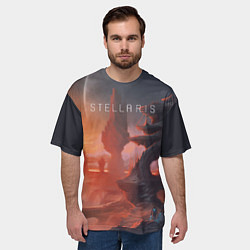 Футболка оверсайз мужская Stellaris, цвет: 3D-принт — фото 2