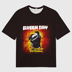 Футболка оверсайз мужская Поцелуй Green Day, цвет: 3D-принт