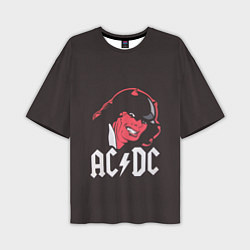 Футболка оверсайз мужская AC/DC Devil, цвет: 3D-принт
