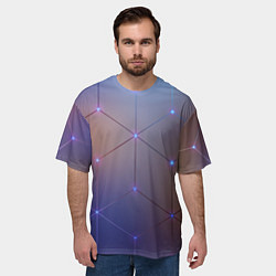 Футболка оверсайз мужская НЕЙРОННАЯ СЕТЬ NEURAL NETWORK, цвет: 3D-принт — фото 2