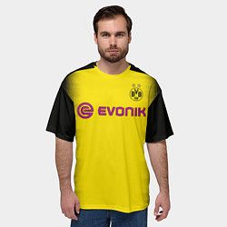 Футболка оверсайз мужская BVB FC: Rois Away 17/18, цвет: 3D-принт — фото 2
