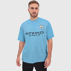 Футболка оверсайз мужская Man City FC: Sterling Home 17/18, цвет: 3D-принт — фото 2