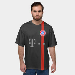 Футболка оверсайз мужская Bayern FC: Black 2018, цвет: 3D-принт — фото 2