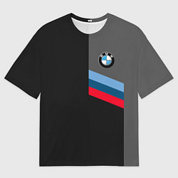 Футболка оверсайз мужская BMW БМВ, цвет: 3D-принт