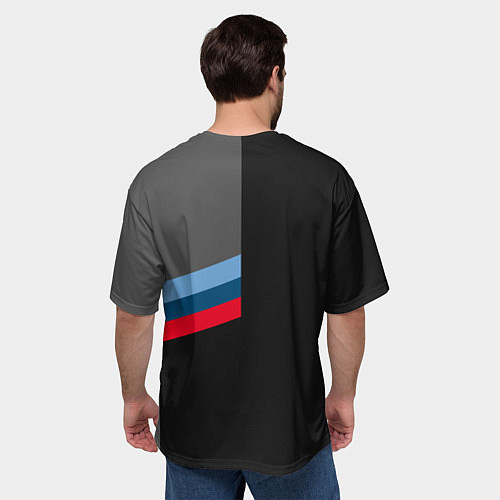 Мужская футболка оверсайз BMW БМВ / 3D-принт – фото 4