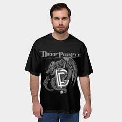 Футболка оверсайз мужская Deep Purple: Dark Dragon, цвет: 3D-принт — фото 2