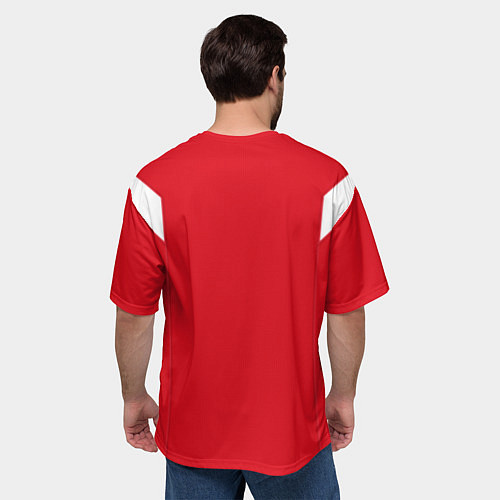 Мужская футболка оверсайз Сборная России: ЧМ 2018 / 3D-принт – фото 4