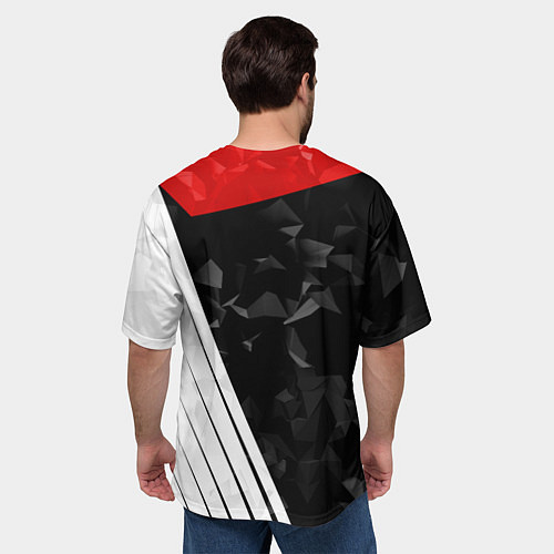 Мужская футболка оверсайз BMW M: Poly Sport / 3D-принт – фото 4