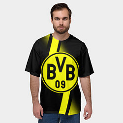 Футболка оверсайз мужская FC Borussia Dortmund: Storm, цвет: 3D-принт — фото 2
