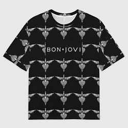 Мужская футболка оверсайз Bon Jovi