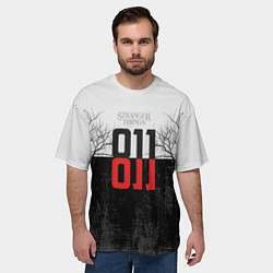 Футболка оверсайз мужская Stranger Things 011, цвет: 3D-принт — фото 2