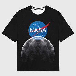 Футболка оверсайз мужская NASA: Moon Rise, цвет: 3D-принт