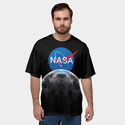 Футболка оверсайз мужская NASA: Moon Rise, цвет: 3D-принт — фото 2