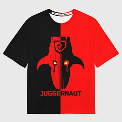 Футболка оверсайз мужская Juggernaut Blood, цвет: 3D-принт
