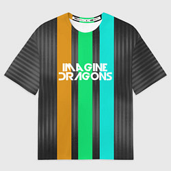 Футболка оверсайз мужская Imagine Dragons: Evolve Lines, цвет: 3D-принт