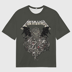 Футболка оверсайз мужская Metallica - octopus, цвет: 3D-принт