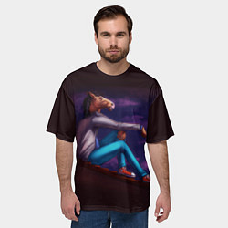 Футболка оверсайз мужская BoJack, цвет: 3D-принт — фото 2