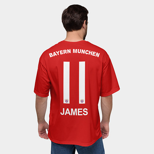 Мужская футболка оверсайз James 17-18 / 3D-принт – фото 4