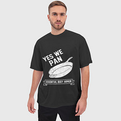 Футболка оверсайз мужская Yes We Pan, цвет: 3D-принт — фото 2