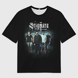 Футболка оверсайз мужская Stigmata Band, цвет: 3D-принт