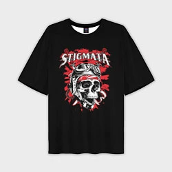 Футболка оверсайз мужская Stigmata Skull, цвет: 3D-принт