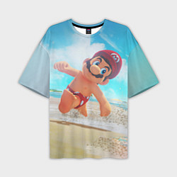 Футболка оверсайз мужская Super Mario Summer Odyssey, цвет: 3D-принт