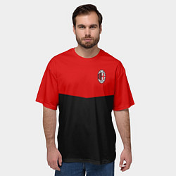 Футболка оверсайз мужская АC Milan: R&B Sport, цвет: 3D-принт — фото 2