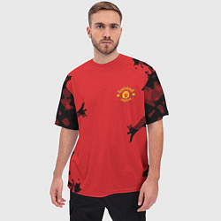 Футболка оверсайз мужская FC Manchester United: Red Original, цвет: 3D-принт — фото 2