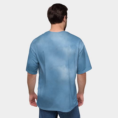 Мужская футболка оверсайз Skillet: Smoke / 3D-принт – фото 4