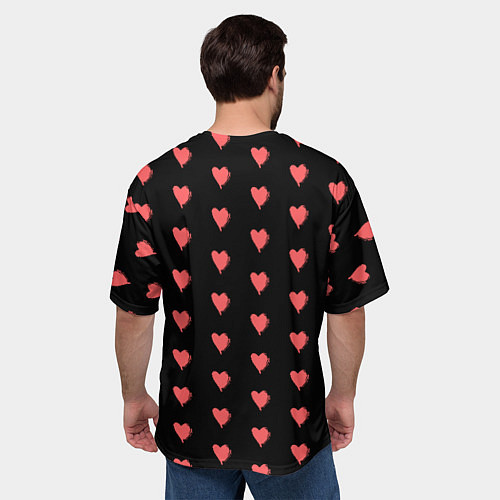 Мужская футболка оверсайз True Love / 3D-принт – фото 4