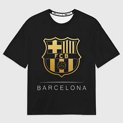 Футболка оверсайз мужская Barcelona Gold Edition, цвет: 3D-принт
