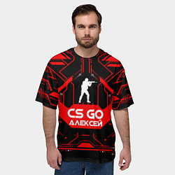 Футболка оверсайз мужская CS:GO - Алексей, цвет: 3D-принт — фото 2