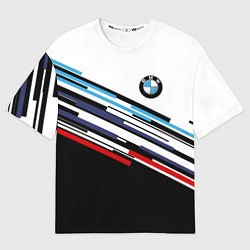 Футболка оверсайз мужская BMW BRAND COLOR БМВ, цвет: 3D-принт