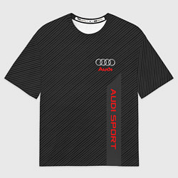 Футболка оверсайз мужская Audi: Sport Line, цвет: 3D-принт