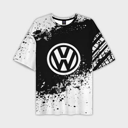 Мужская футболка оверсайз Volkswagen: Black Spray