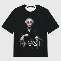 Футболка оверсайз мужская T-Fest: Black Style, цвет: 3D-принт