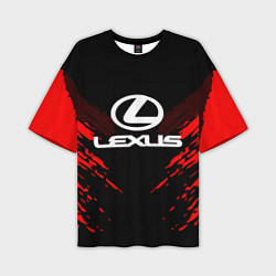 Футболка оверсайз мужская Lexus: Red Anger, цвет: 3D-принт