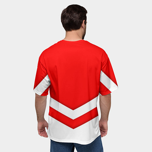 Мужская футболка оверсайз Звезды Спартака / 3D-принт – фото 4