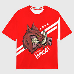 Футболка оверсайз мужская Кто мы? Мясо!, цвет: 3D-принт